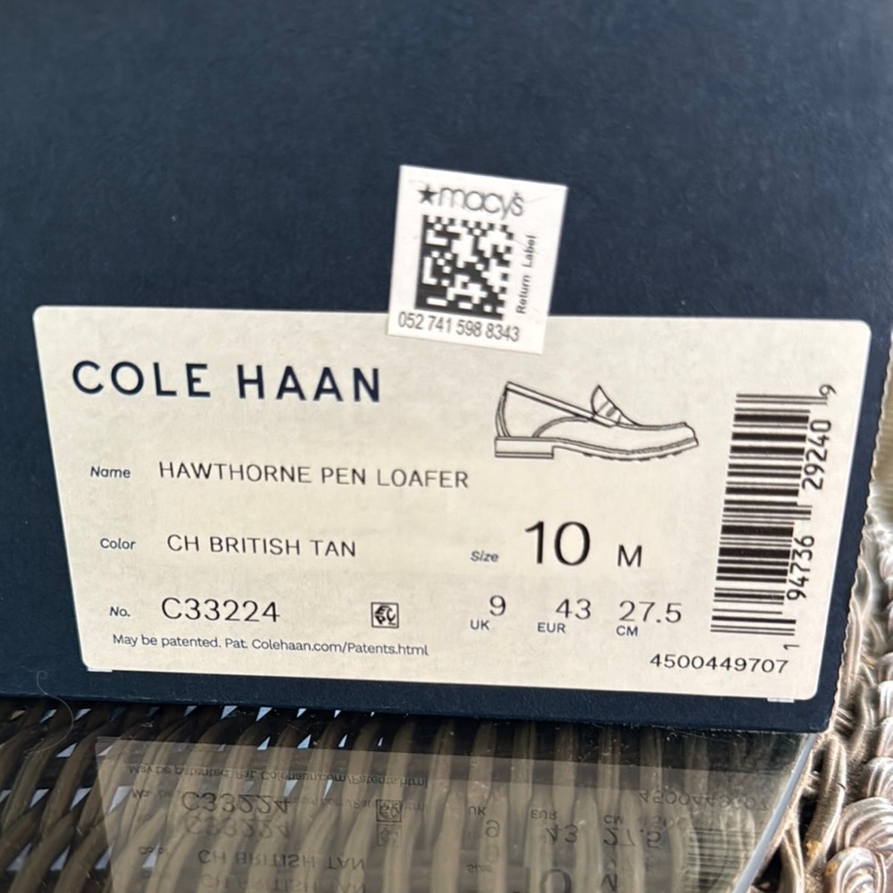 Cole Haan British Tan Loafers